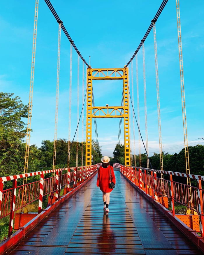 Cầu treo Kon Klor là địa điểm du xuân ở Kon Tum hấp dẫn