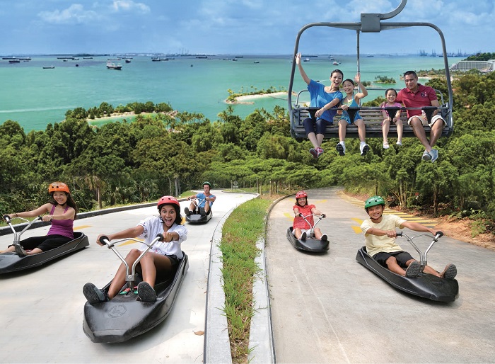 Đua tốc độ với Skyline Luge Sentosa là hoạt động độc đáo tại đảo Sentosa