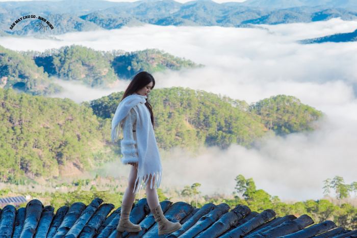 đường đi đồi chè Cầu Đất 