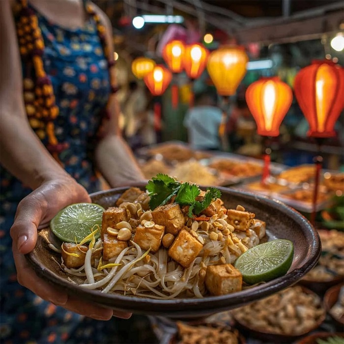 Pad Thai là món ăn nhất định phải thử khi đến chợ đêm Yaowarat Road