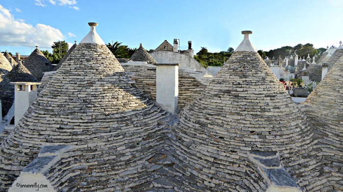 Cấu trúc của mái nhà trullo - Thị trấn Alberobello nước Ý
