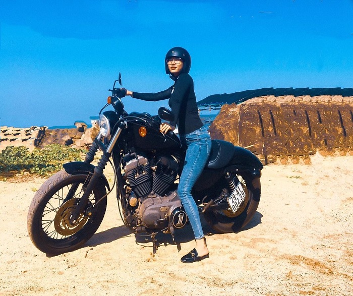motorbike - transportation to Chau Me Beach 