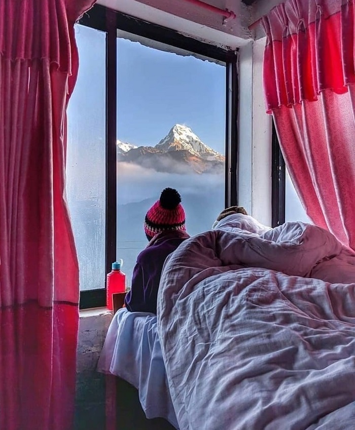 Một trong những nhà nghỉ trên đường đi - Trekking lên đỉnh Everest