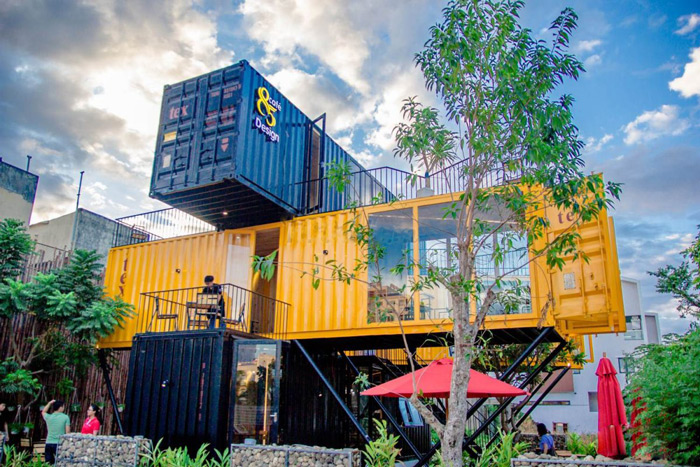 Cafe 85 Design - quán cafe container ở Đà Nẵng ấn tượng 
