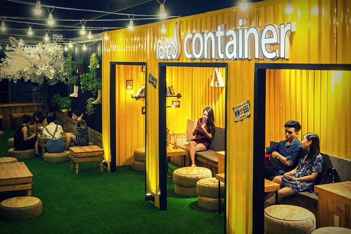 Rafew Cafe - container cafe in Da Nang with unique design 