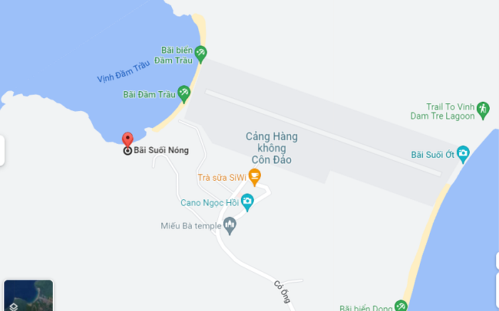 Bãi Suối Nóng Côn Đảo - cách di chuyển
