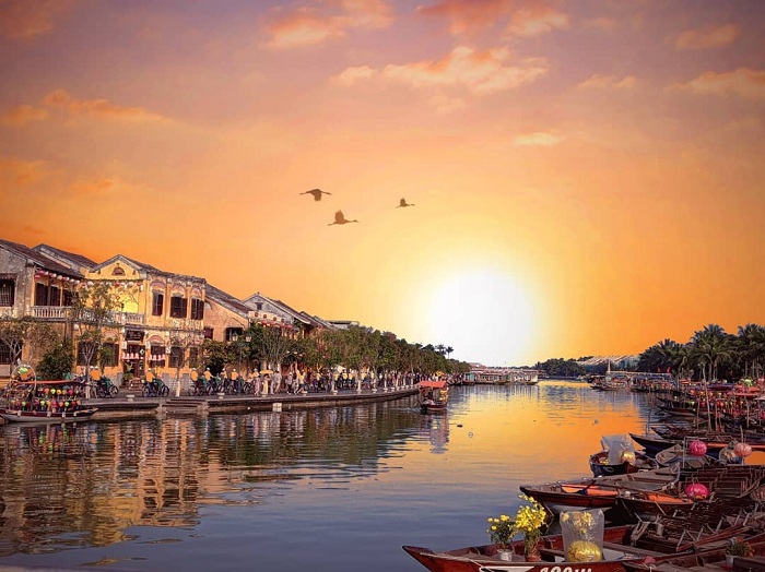 Bến thuyền sông Hoài là bến thuyền đẹp ở Việt Nam