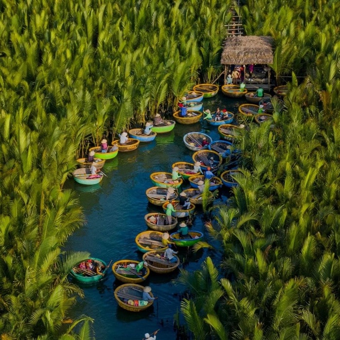 Bến thuyền rừng dừa Bảy Mẫu là bến thuyền đẹp ở Việt Nam