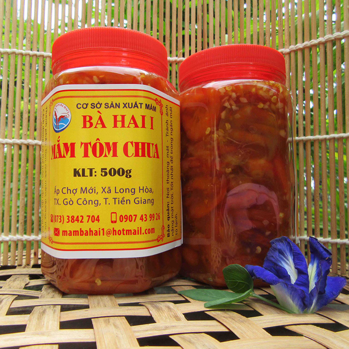 Take a look at Go Cong specialties - Sour shrimp paste