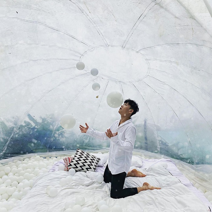 Secret Garden Sapa has one of the beautiful bubble rooms in Vietnam