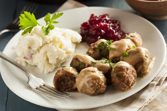 Thịt viên Köttbullar món ăn Scandinavi