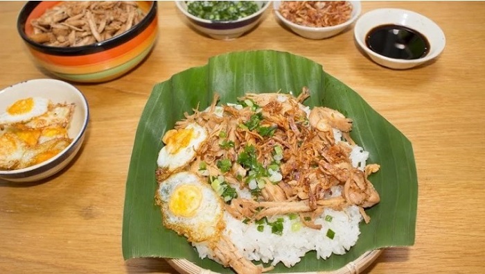 About Nha Trang anchovy sticky rice dish 