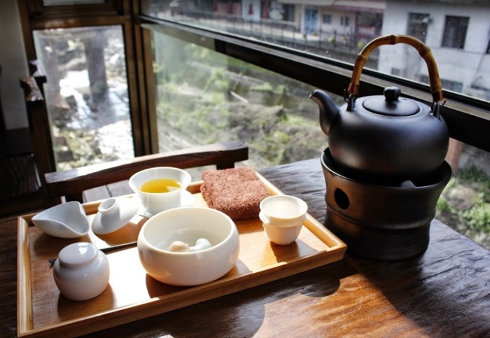 Thưởng trà ở Phố cổ - Hồ Nghìn Đảo Đài Loan