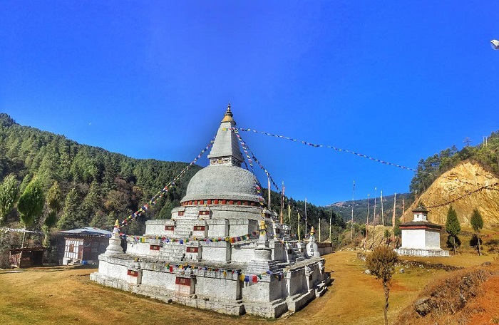 Chendebji Chorten là điểm tham quan ở thị trấn Trongsa Bhutan