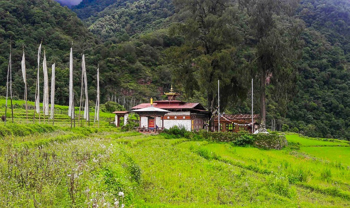 Nabji Lhakhang là điểm tham quan ở thị trấn Trongsa Bhutan
