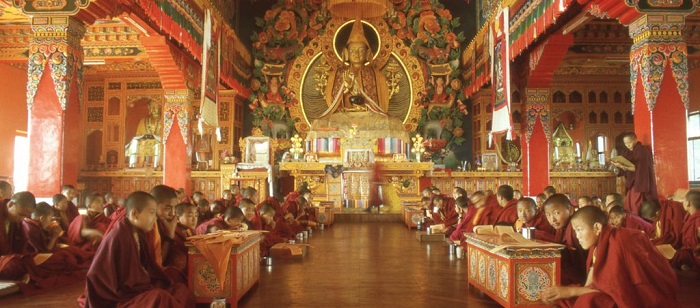 Các nhà sư ở tu viện Kopan Nepal