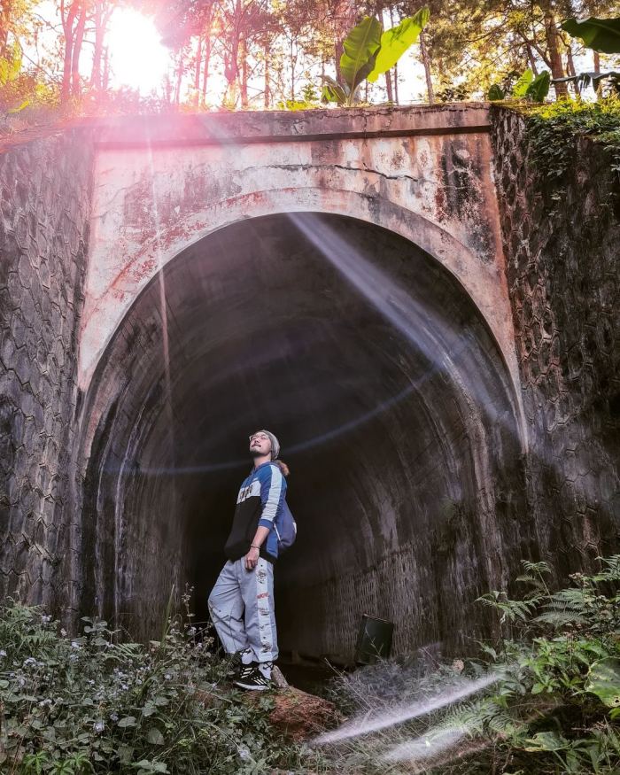 Đường hầm Hoả Xa đường tàu đẹp ở Đà Lạt