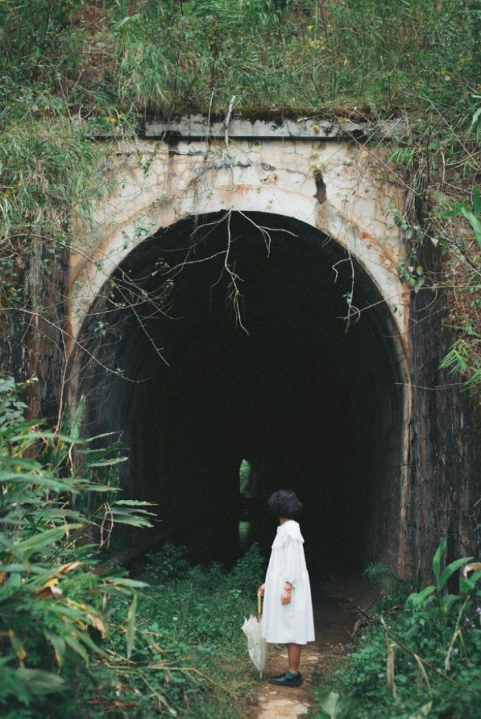 đường hầm hoả xa đường tàu đẹp ở Đà Lạt 