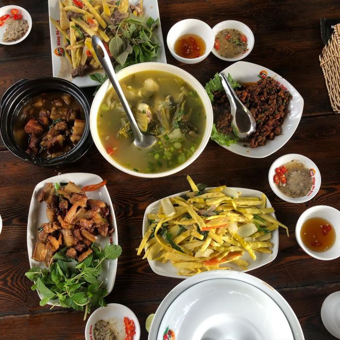 ẩm thực làng Viring Măng Đen 