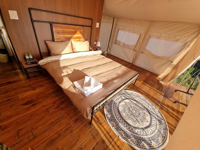 Lều Mây Retreat Mộc Châu có những phòng nghỉ tiện nghi