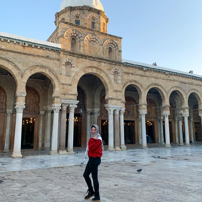 Sống ảo ở nhà thờ Hồi giáo Ez-Zitouna Tunisia