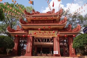 Vãn cảnh chùa Quang Minh Bình Phước trang nghiêm, thanh tịnh