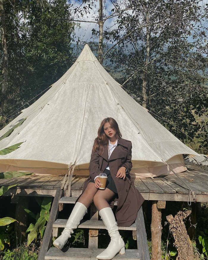 Wecamp Glamping Lào Cai có nhiều góc check in đẹp 