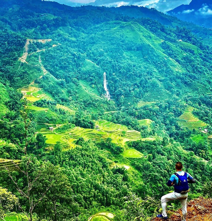 Xã Nậm Ty Hà Giang  có nhiều diện tích trồng ruộng bậc thang