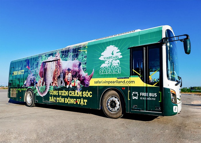 Xe bus đi Vinwonders và Vinpearl Safari Phú Quốc miễn phí