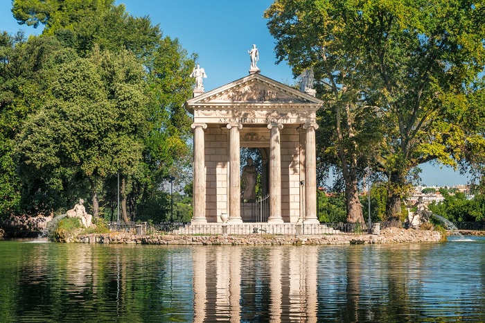 Đền thờ Asclepius - Vườn Villa Borghese