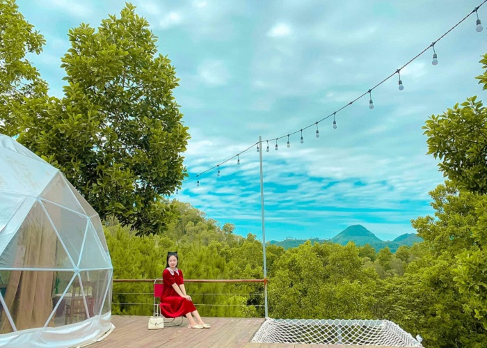 Mây Lang Thang Lạng Sơn phục vụ lều glamping cho du khách