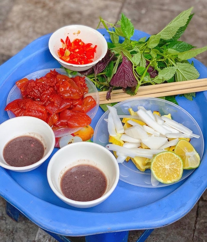 quán sứa đỏ ngon ở Hà Nội - món ăn chơi