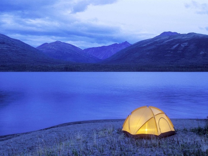 cắm trại ở hồ Bản Long Vĩnh Phúc 