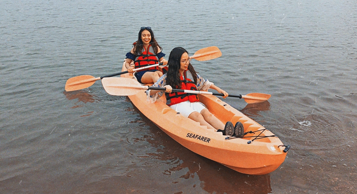 Chèo SUP ở hồ Bản Long Vĩnh Phúc 