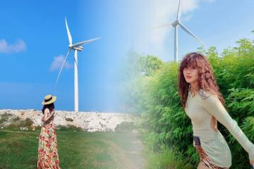‘Lạc lối’ tại cánh đồng điện gió Phú Quý : Góc chụp 0đ đẹp hơn cả phim Hàn
