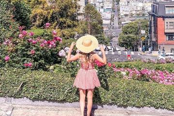 Lạc bước trên 'con phố quanh co nhất thế giới' tại phố Lombard San Francisco