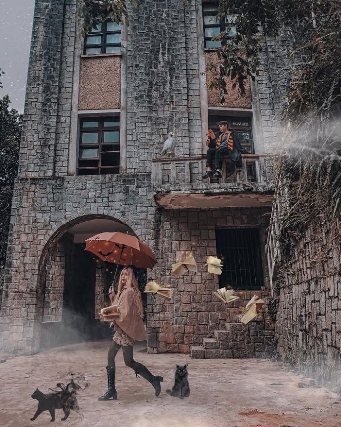 tòa lâu đài đẹp ở Đà Lạt Lâu đài đá (Phân viện sinh học)