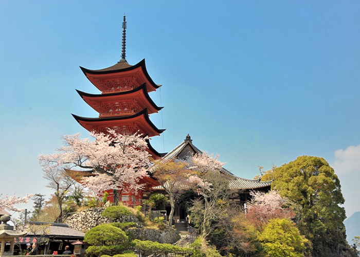 Senjokaku đảo miyajima Nhật Bản