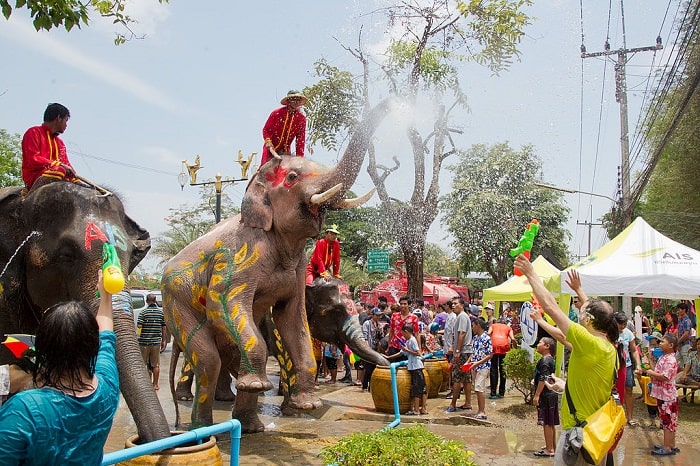 lễ hội songkran Thái lan