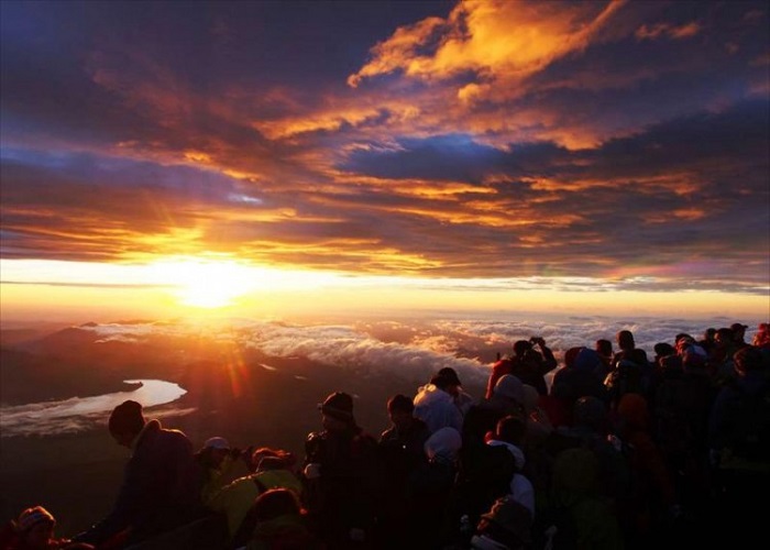 mặt trời mọc núi Phú Sỹ