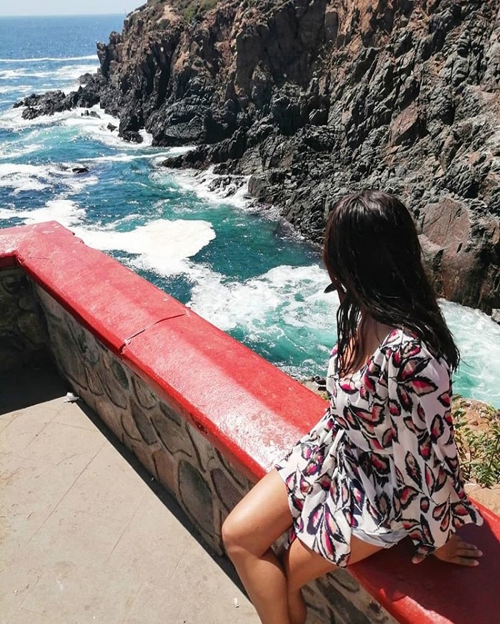 Kỳ lạ mạch nước biển phun ngược tại hang động Bufadora Mexico 