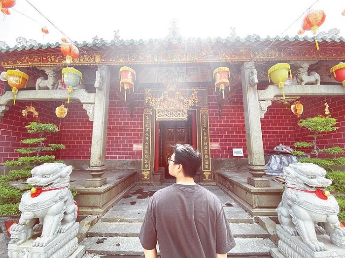 tường hồng - nét độc đáo của chùa Ông Biên Hòa