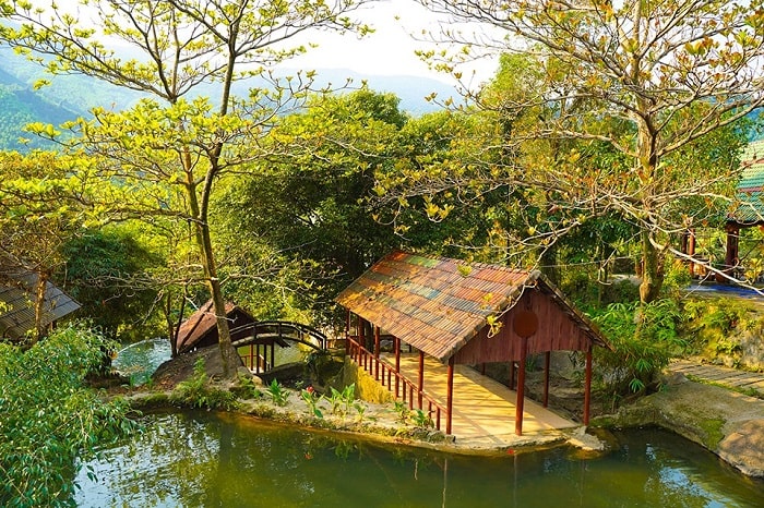 The sceneries scene in Suoi Hoa eco-tourism area 