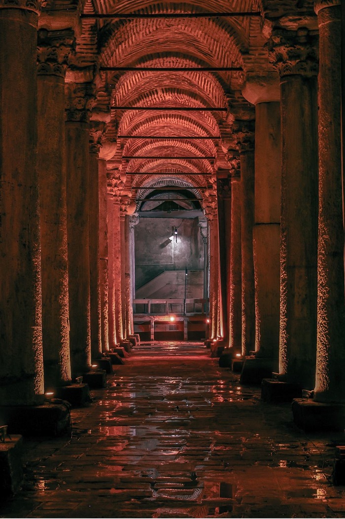 Basilica Cistern địa điểm chụp ảnh ở Istanbul