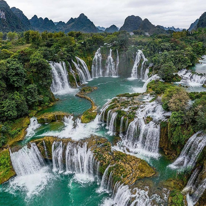 Ban Gioc Waterfall is a beautiful destination in the Northeast