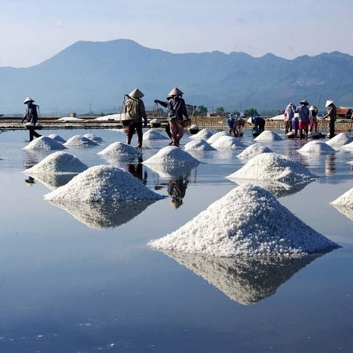 Sa Huynh is a famous salt field in Vietnam