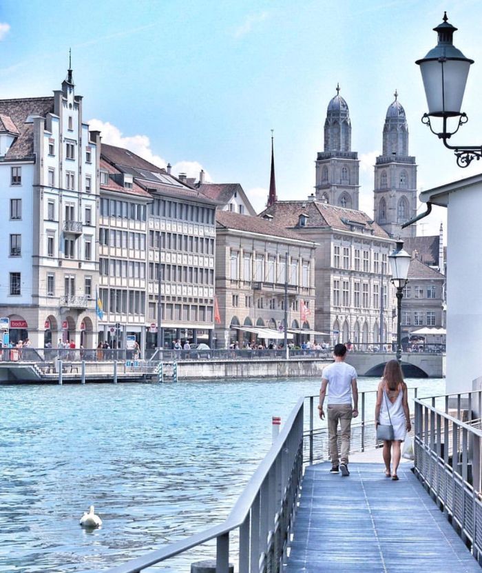 thắng cảnh hồ Zurich Phố cổ Altstadt