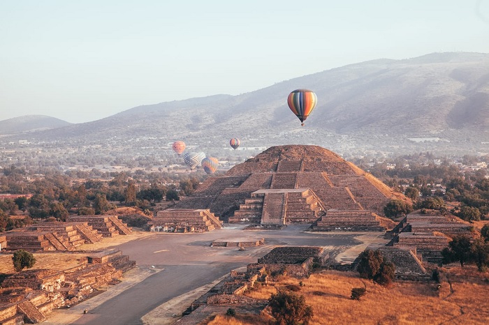 Trải nghiệm kim tự tháp Teotihuacan trên khí cầu