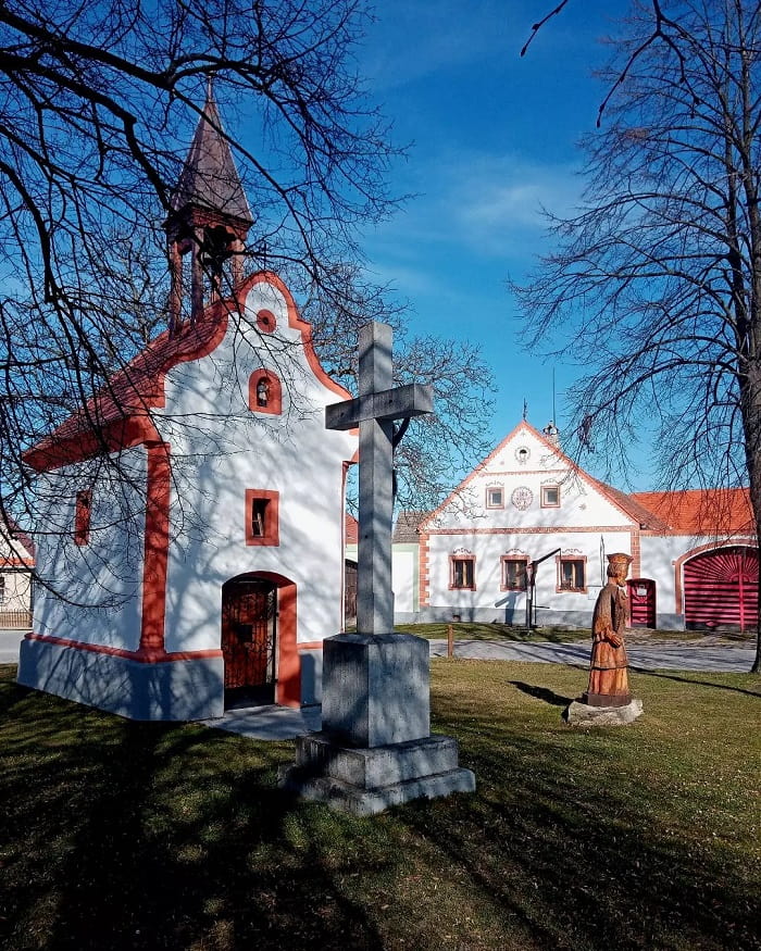 Khung cảnh ở làng Holasovice Séc