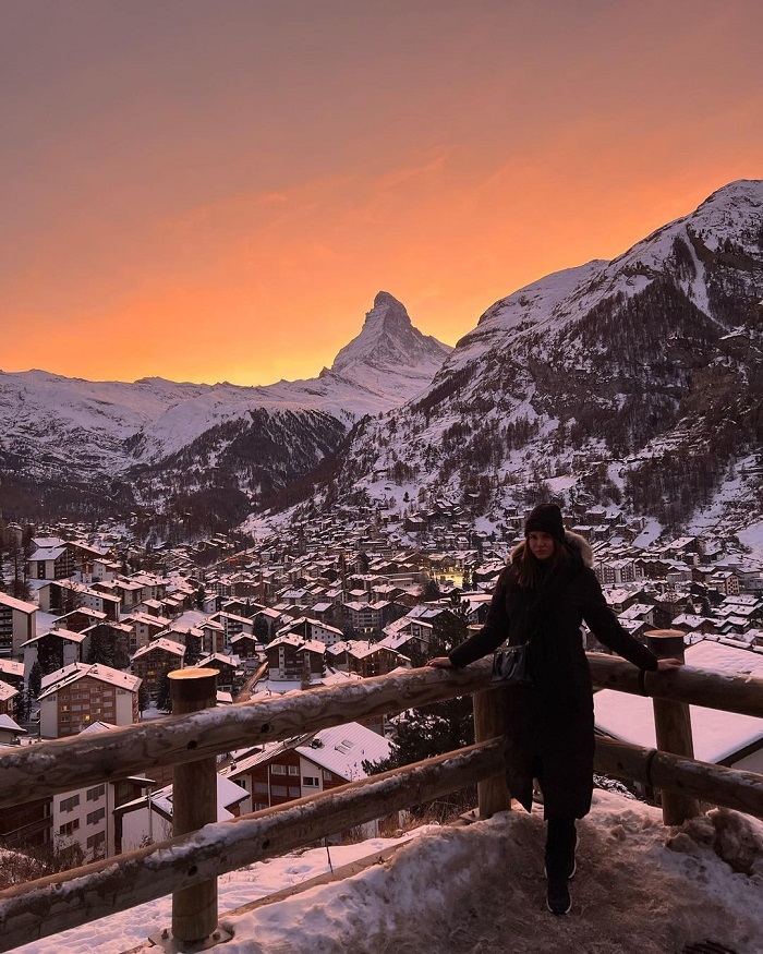Zermatt là làng tuyết đẹp trên thế giới đẹp mãn nhãn vào mùa đông